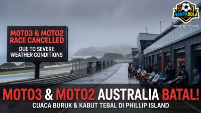 Resmi Dibatalkan! Balapan Moto3 dan Moto 2 Phillip Island 2026 Gagal Gelar Karena Cuaca