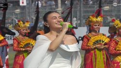 Agnez Mo Menyanyikan Lagu Indonesia Raya di Mandalika (3)